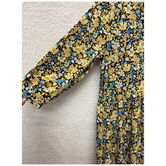 19" pit - MELLODAY - Floral High Low Maxi Dress Hi-Low XS NEW no tags - Picture 2 of 9